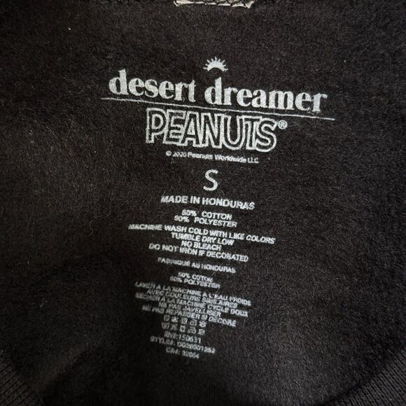 Desert Dreamer Peanuts Sweatshirt Womens Small Snoopy Baseball Graphic Sweater - Picture 3 of 9